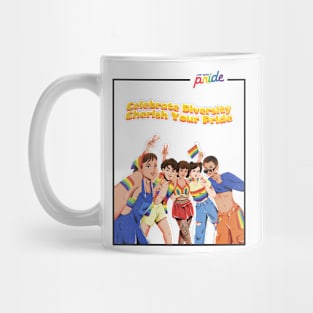 Celebrate Diversity, Cherish Your Pride Mug